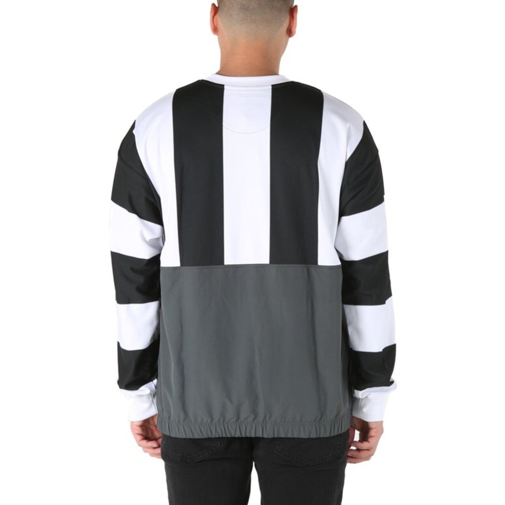 NWT Adidas Utility Crew, Black/White Stripe - Picture 3 of 5
